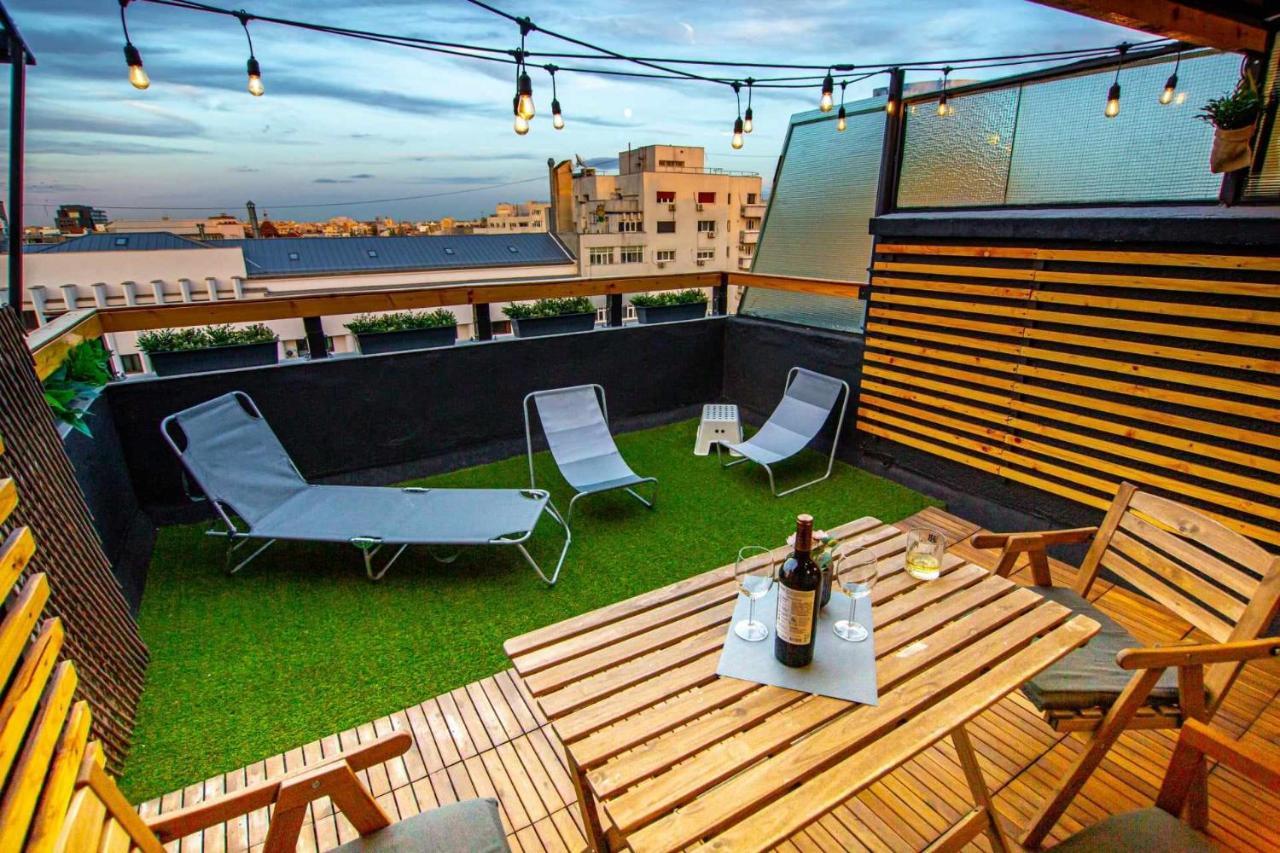 Apartment With Panoramic Terrace In City Center بوخارست المظهر الخارجي الصورة
